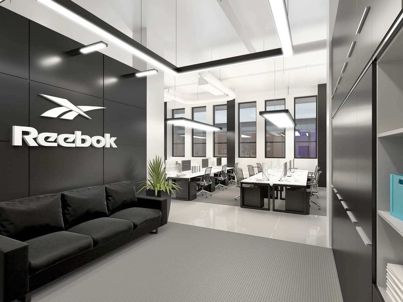 Reebok, open space, вид 3