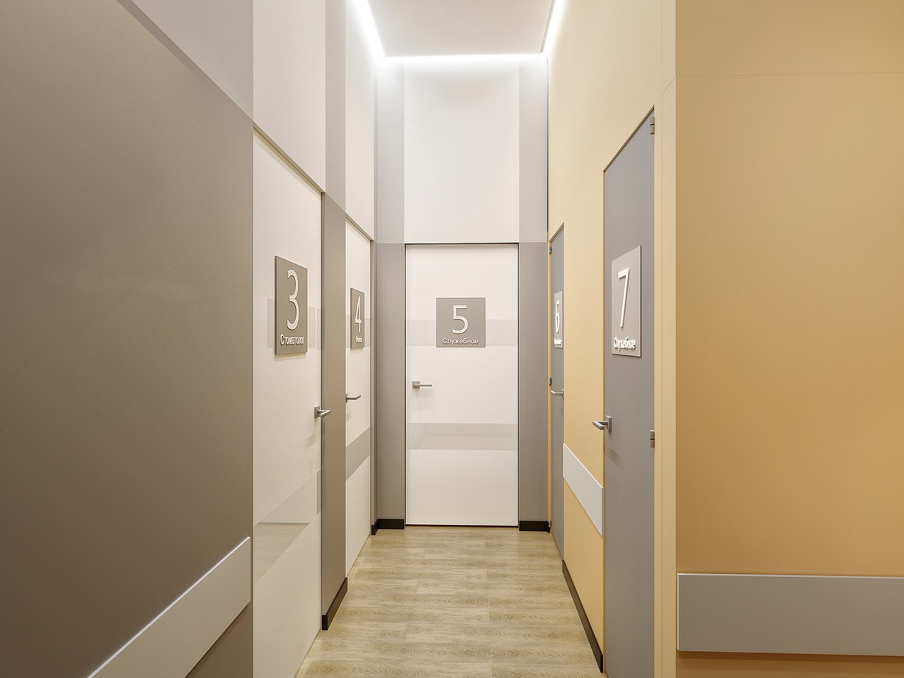 U Clinic, коридор, вид 2