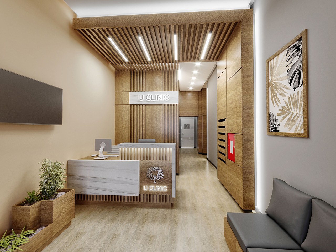 U Clinic, ресепшн, вид 1