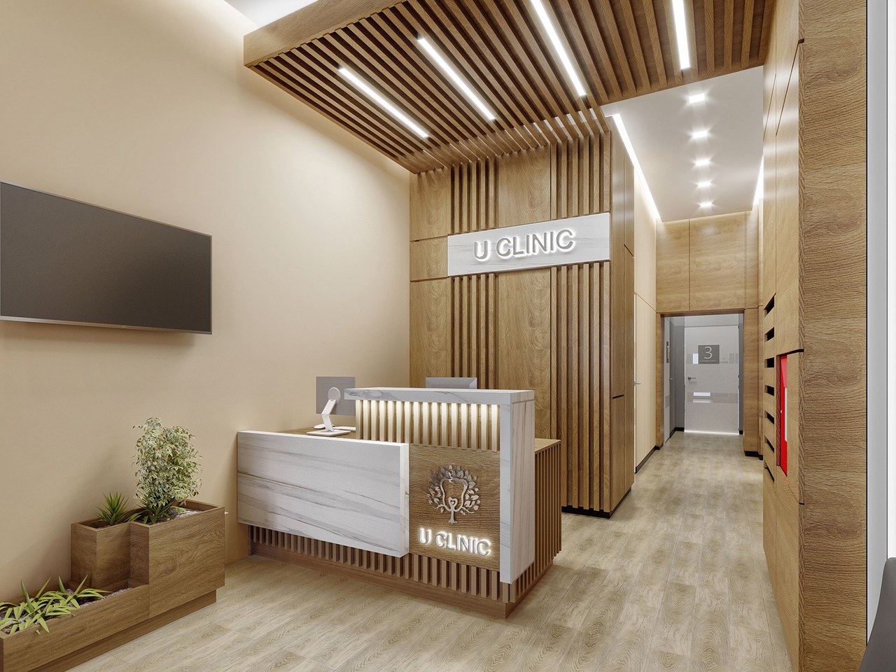 U Clinic, ресепшн, вид 2