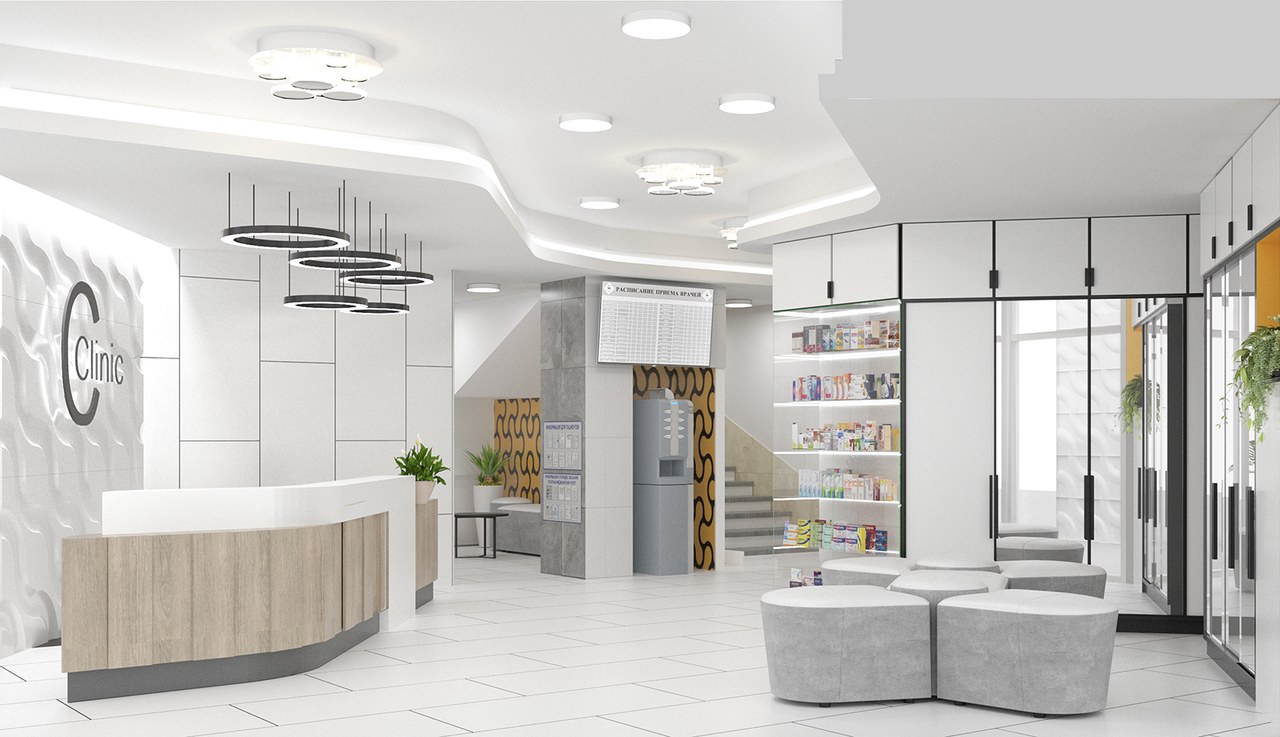 Cclinic, ресепшн, вид 1